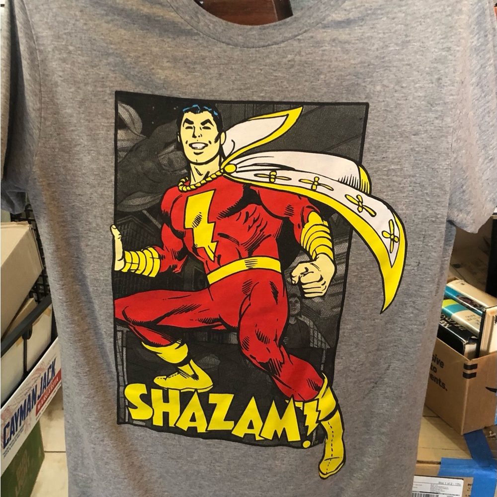 Shazam! Superhero Graphic Tee - Gray